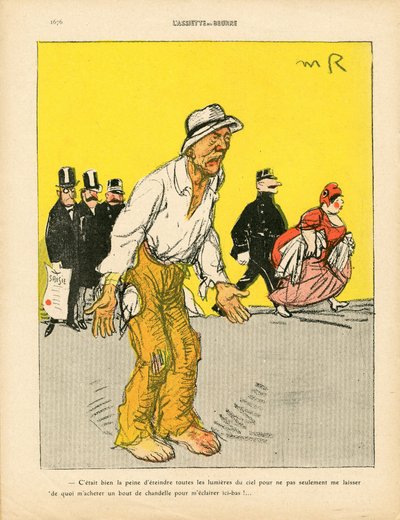 The Butter Plate, number 468, Satirical in Colors by Maurice Radiguet