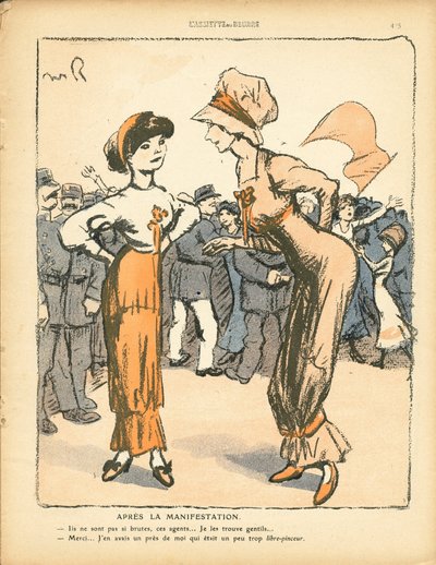 The Butter Plate, number 494, Satirical in Colors by Maurice Radiguet