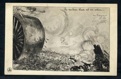 Postcard, Satirical in B&W by Maurice Radiguet