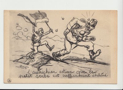 Postcard, Satirical in Black & White by Maurice Radiguet