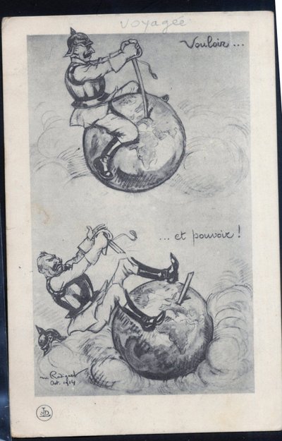 Postcard, Satirical in B&W by Maurice Radiguet