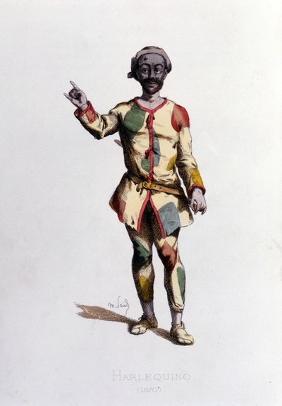 Harlequin in 1570. Maurice Sand 