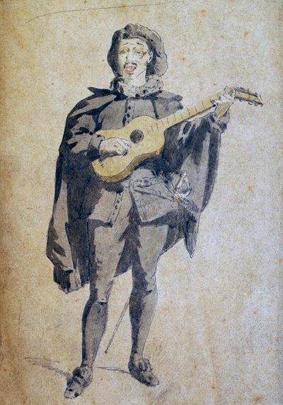 Scaramouche, illustration from Commedia dell