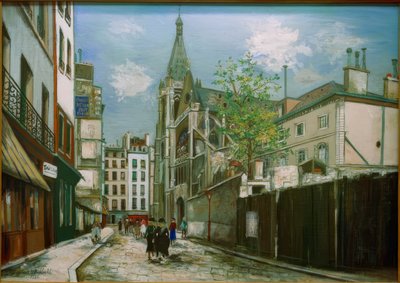 Saint-Séverin Church in Paris by Maurice Utrillo