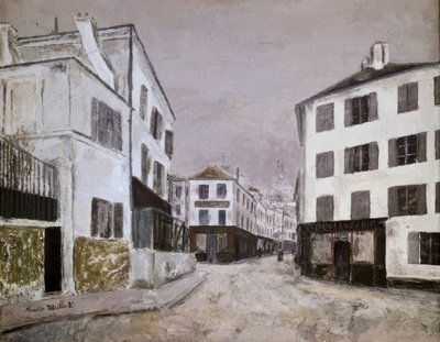 Norvins Street by Maurice Utrillo