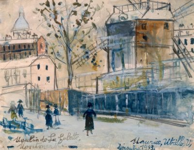 Moulin de la Galette by Maurice Utrillo