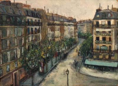 Rue Custine in Montmartre by Maurice Utrillo