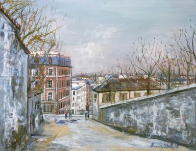 Street of Mont-Cenis by Maurice Utrillo