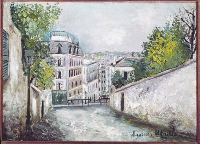 Rue du Mont-Cenis, Montmartre by Maurice Utrillo
