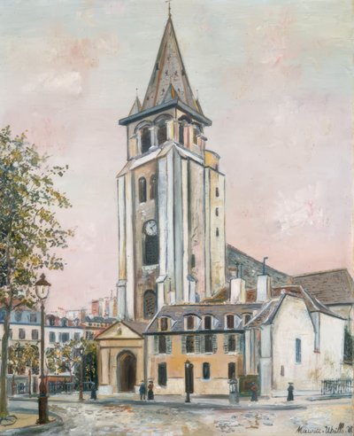 Saint-Germain-des-Prés by Maurice Utrillo