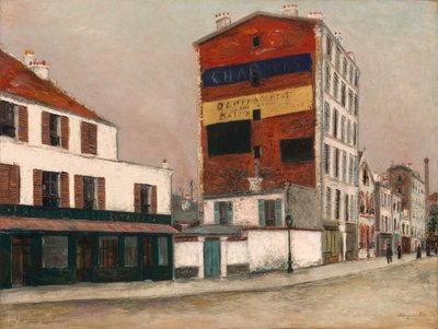 The Red Wall, Boulevard de la Chapelle, c.1910 by Maurice Utrillo