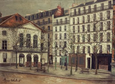 Theatre of the Atelier by Maurice Utrillo