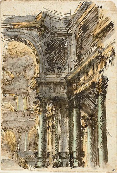 Architectural Fantasy; Architectural Details by Mauro Antonio Tesi