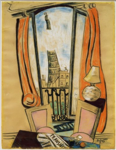 View from the Window (Eiffel Tower) by Max Beckmann