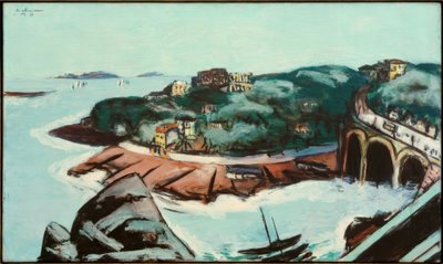 View of Suburbs by the Sea near Marseille by Max Beckmann