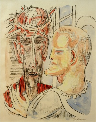 Christ and Pilate by Max Beckmann
