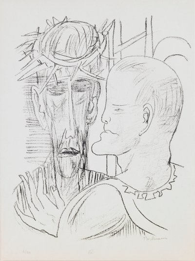 Christ and Pilate by Max Beckmann