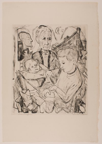 Family Scene (Beckmann Family) by Max Beckmann