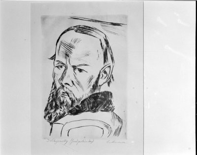 Fedor Dostoyevsky Max Beckmann by Max Beckmann