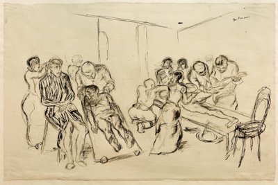 Large Operating Room by Max Beckmann