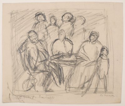 Third Sketch for Family Portrait by Max Beckmann