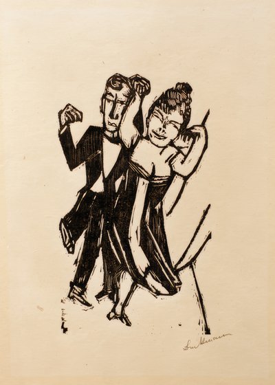 Small Dancing Couple by Max Beckmann