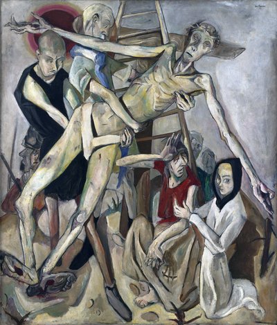 The Descent from the Cross. Painting by Max Beckmann (1884-1950) by Max Beckmann