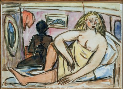Reclining Woman by Max Beckmann