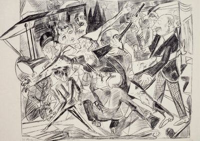 Martyrdom, by Max Beckmann, engraving. Germany, 20th century by Max Beckmann