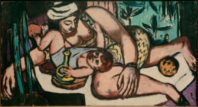 Mother with Playing Child by Max Beckmann