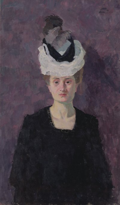 Portrait of Frau Minna Tube-Beckmann by Max Beckmann