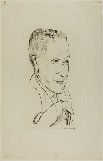 Portrait of Reinhard Pieper by Max Beckmann