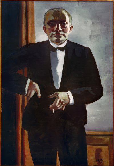 Self-Portrait in a Tuxedo by Max Beckmann