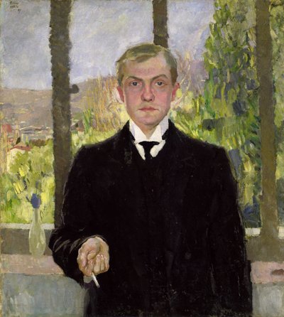 Self Portrait in Florence by Max Beckmann