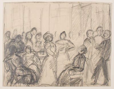 Sketch for Society Party by Max Beckmann