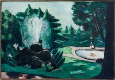 Fountain in Baden-Baden by Max Beckmann