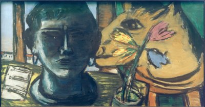 Still Life with Sculpture by Max Beckmann