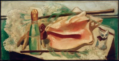 Still Life with Pink Shell by Max Beckmann
