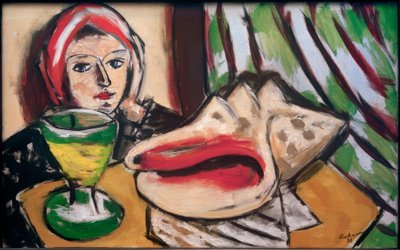 Still Life with Large Shell by Max Beckmann