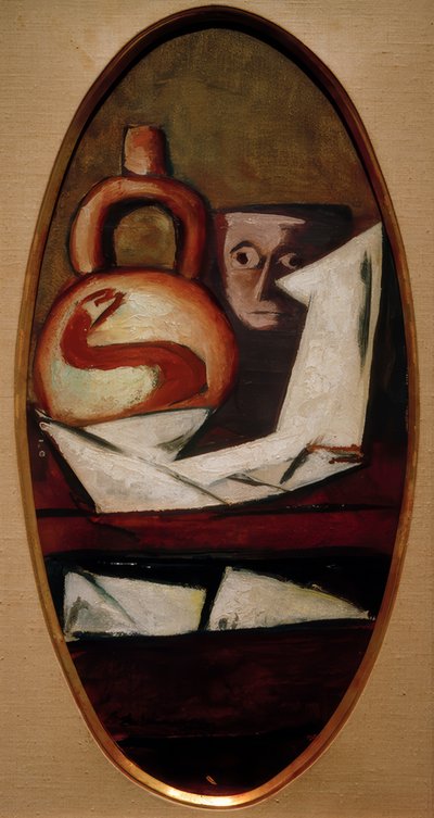 Still Life with Mexican Figure by Max Beckmann