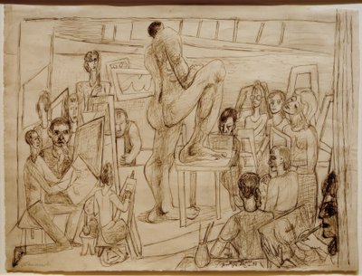 Students by Max Beckmann
