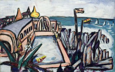Swimming Pool at Cap Martin by Max Beckmann