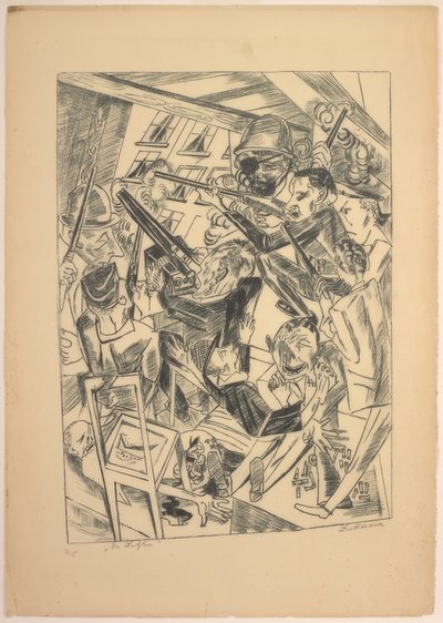 The Last Ones, plate ten from Die Hölle by Max Beckmann