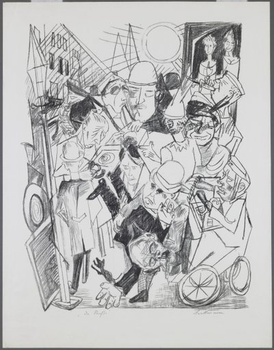 The Street (Hell, plate 3) by Max Beckmann