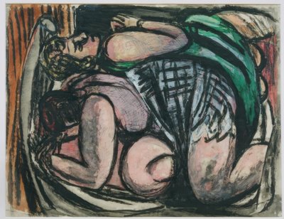Two Reclining Women by Max Beckmann