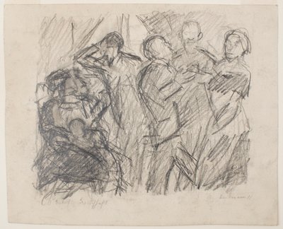 First Sketch for Society Party by Max Beckmann