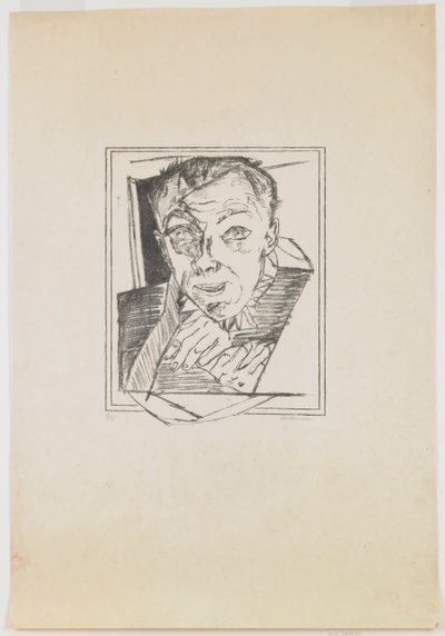 Plate 1: Self-Portrait by Max Beckmann