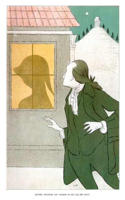 Goethe Watching the Shadow of Lili on the Blind by Henry Maximilian Beerbohm