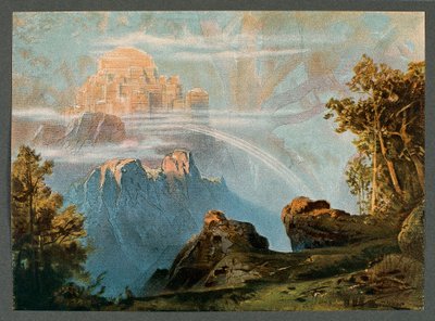 Set Design for Act III of The Ring of the Nibelung - The Rhinegold by Richard Wagner by Max Bruckner