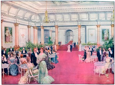 The Foyer at the Savoy Restaurant, London by Max Cowper